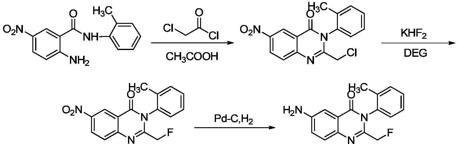 Afloqualone preparation method