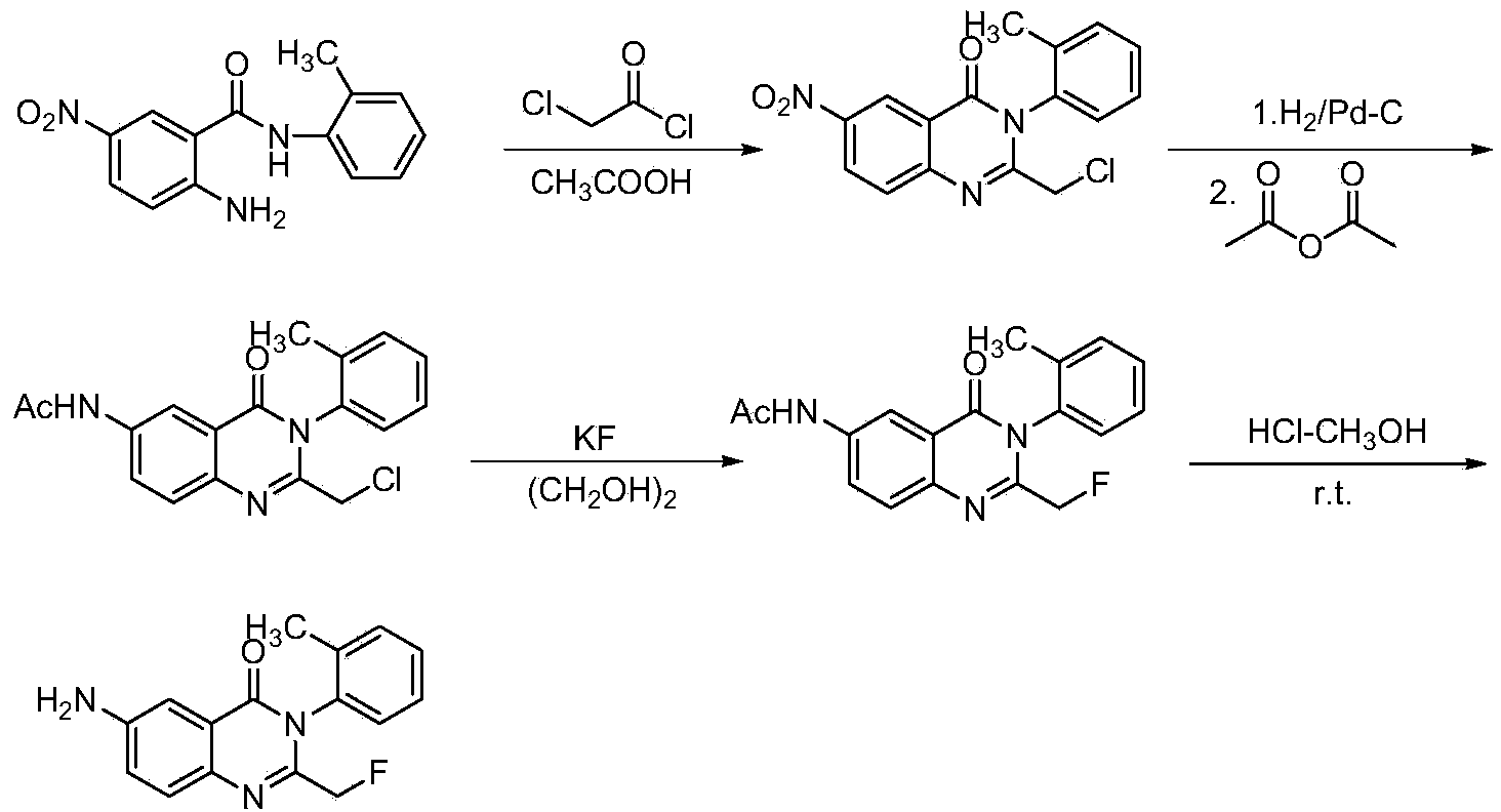 Afloqualone preparation method