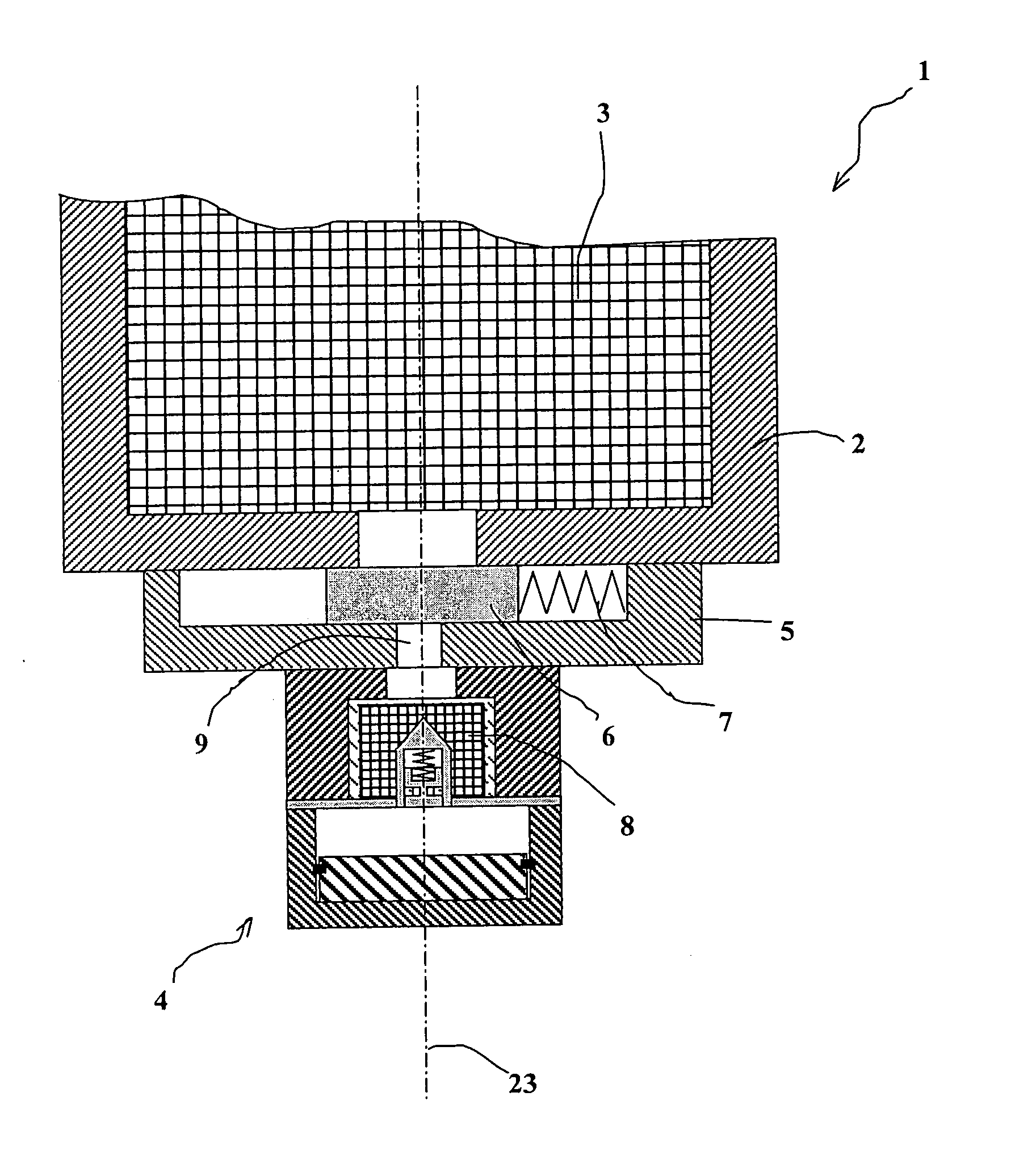 Ammunition firing device incorporating a firing pin