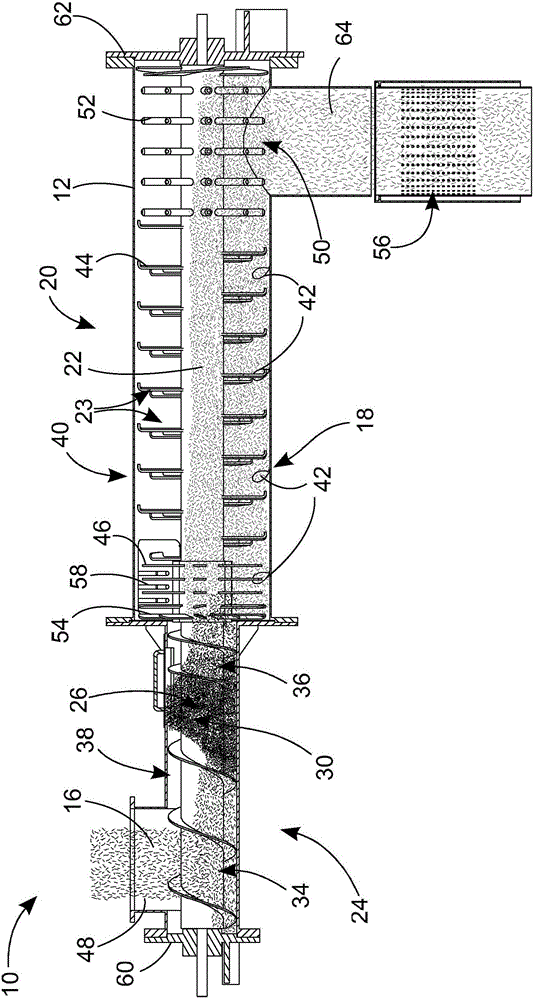 A device for preheating a recovered fiber material to be dispersed