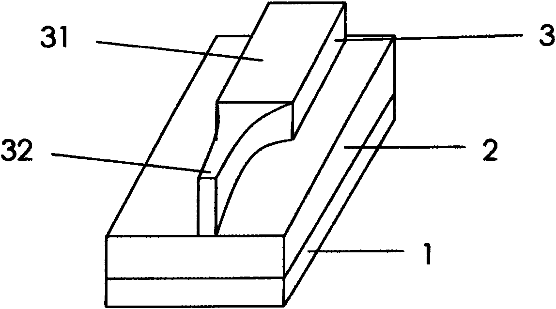 Non-linear taper inverted cone coupler structure