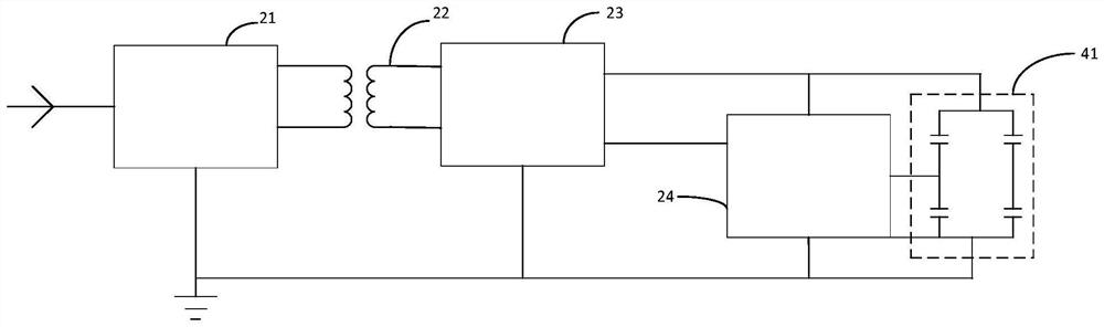 Alternating current filter capacitor anomaly detection device