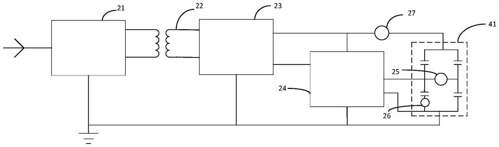 Alternating current filter capacitor anomaly detection device