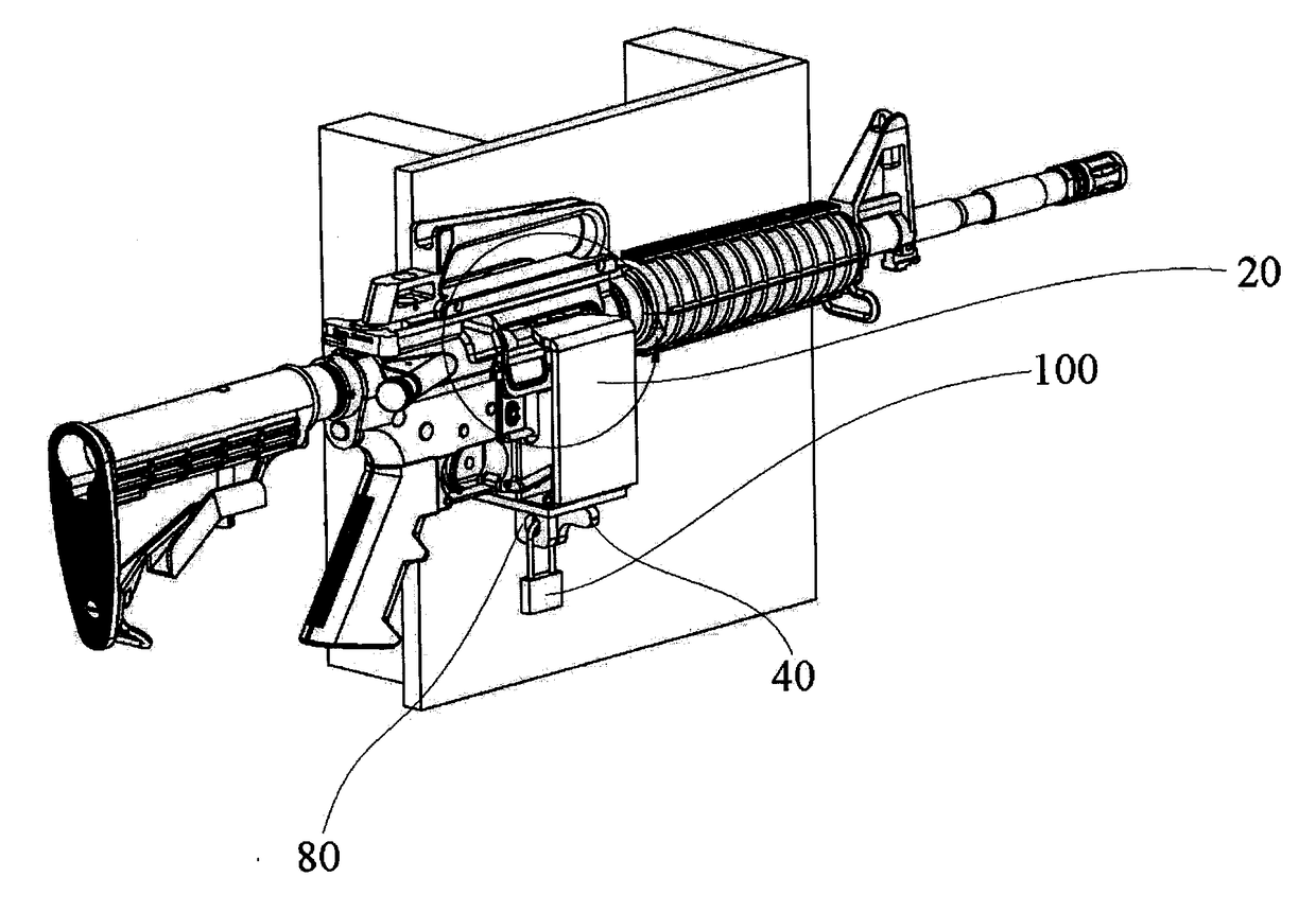 System and method for locking and securing a firearm