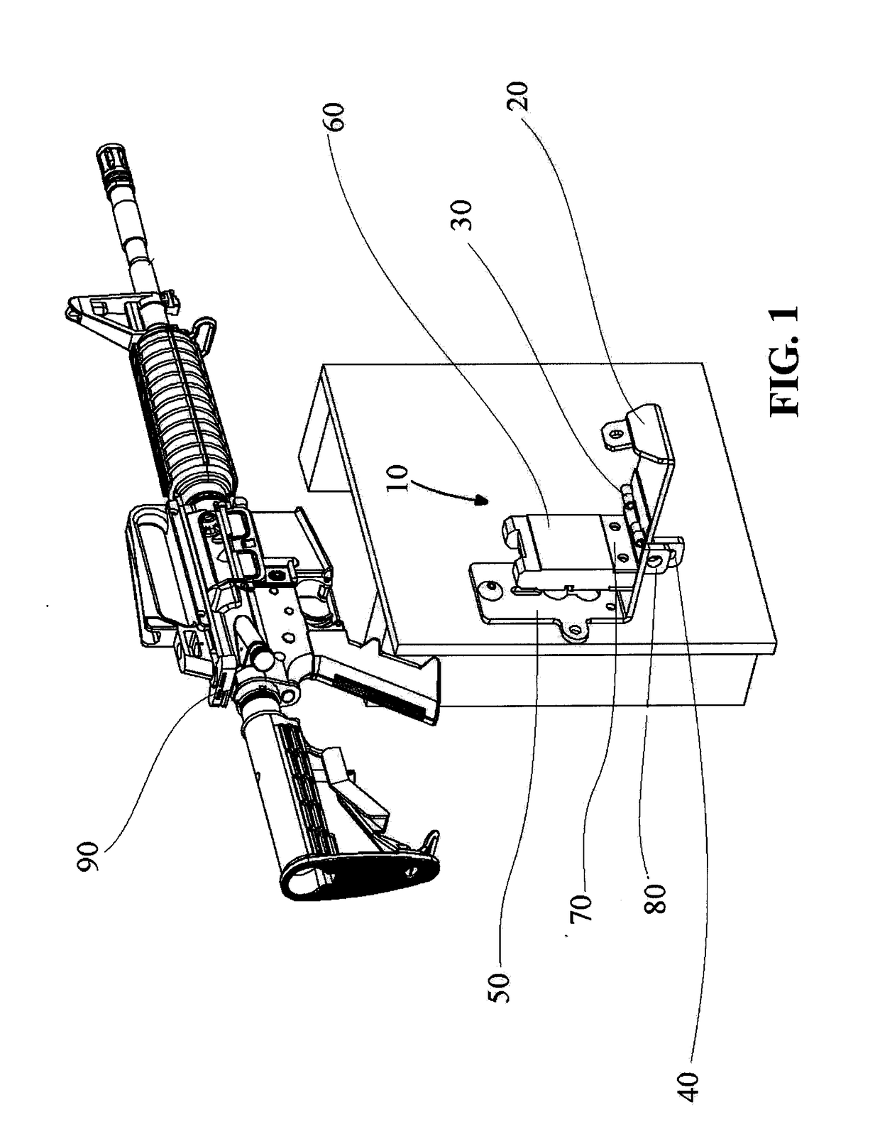 System and method for locking and securing a firearm