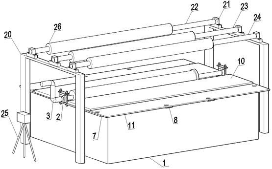 A test device and test method for simulating the expansion of soil column holes