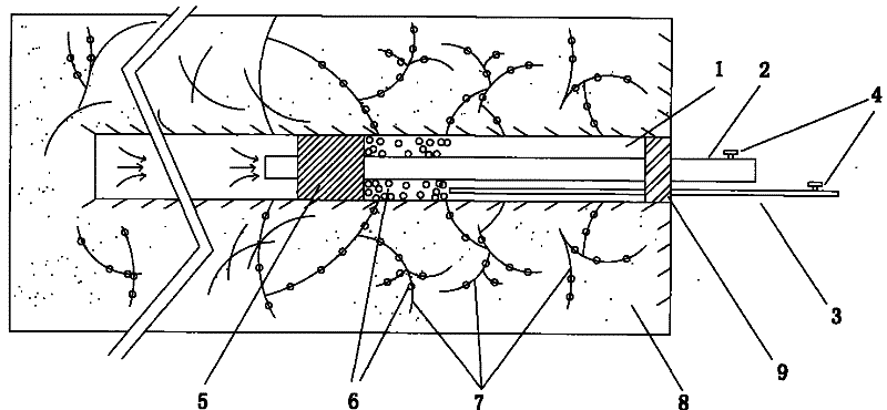 Secondary hole sealing method capable of improving coal bed drilling firedamp sucking concentration