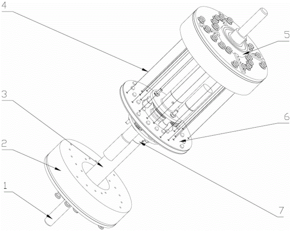 A hybrid drive type shape memory alloy linear drive device