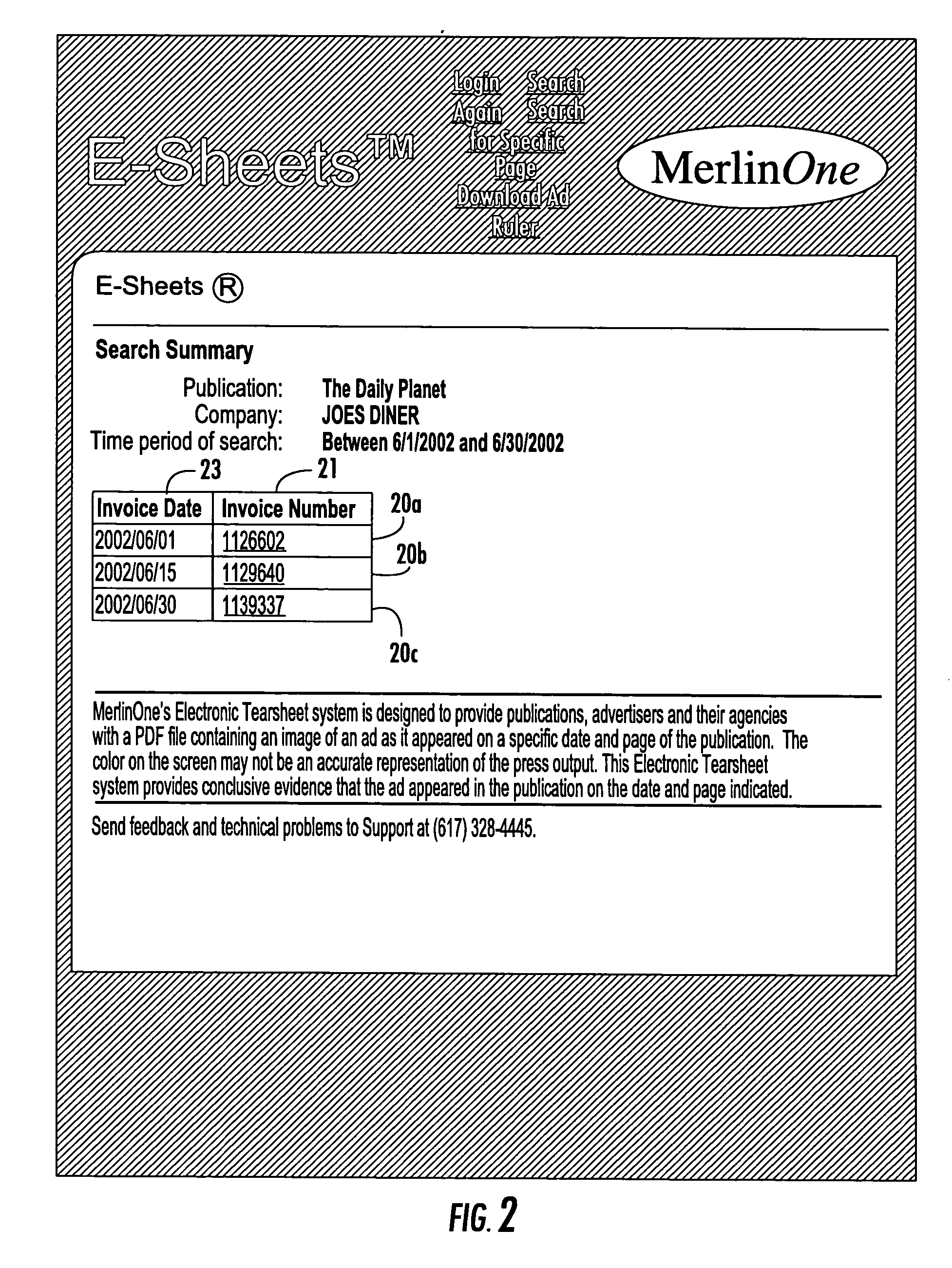 System and method for interrelating and storing advertisements, tearsheets, and invoices