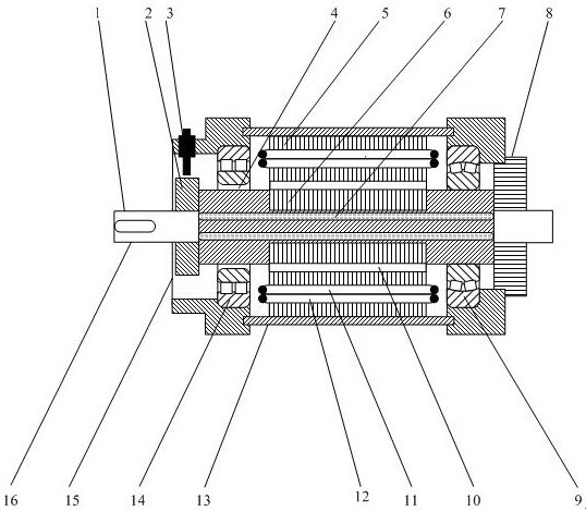 A bearingless permanent magnet synchronous motor