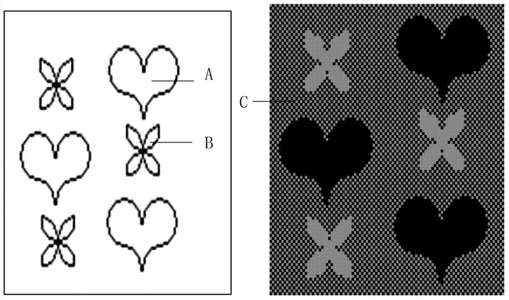 Production method of double-side two-way jacquard fabric and double-sided two-way jacquard fabric