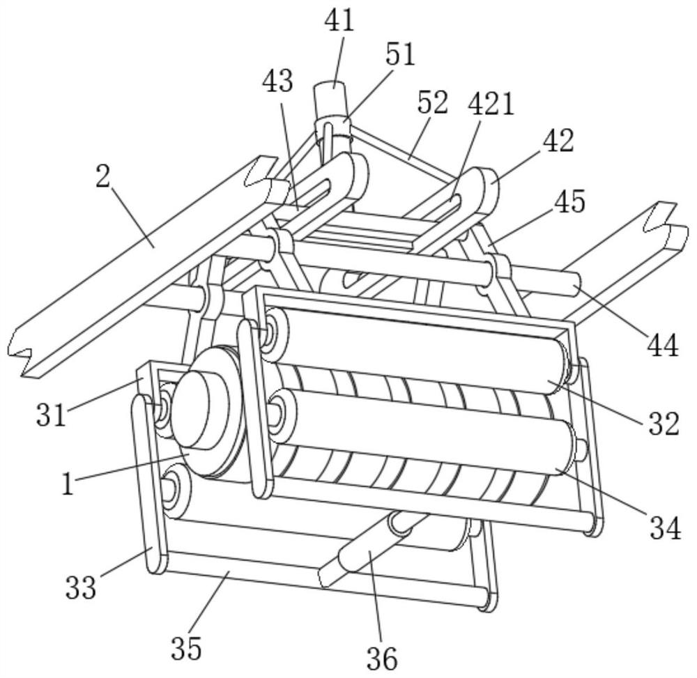 A wire drawing machine for processing plastic woven bags