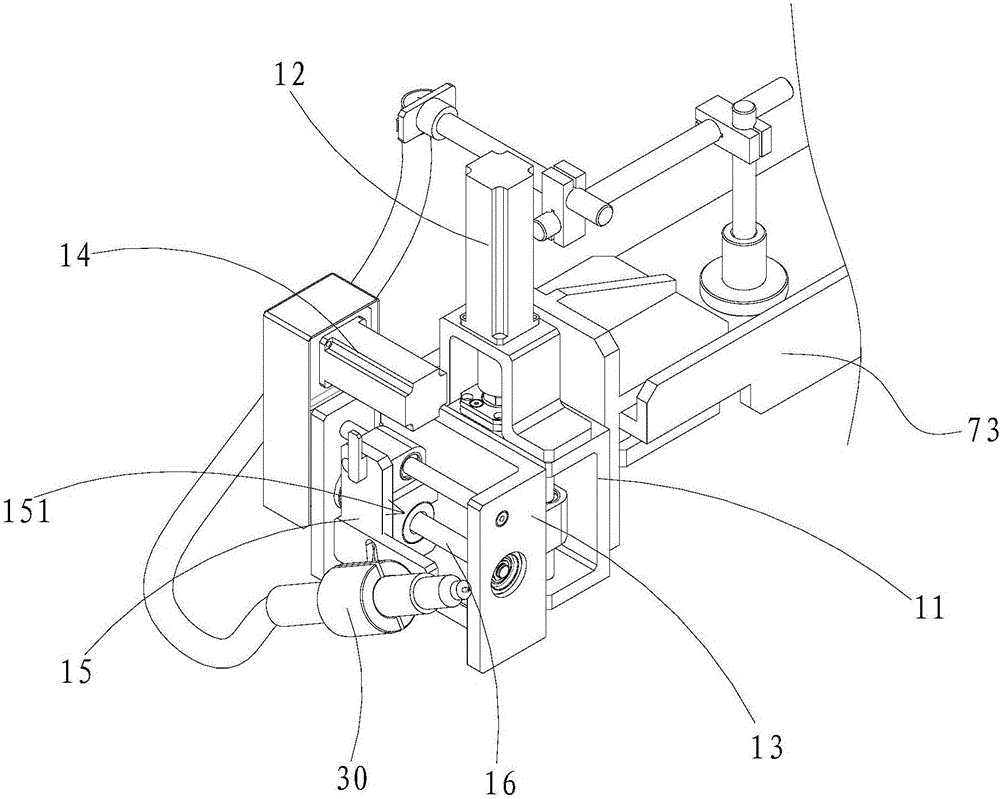 Compressor muffler and mounting support welding device
