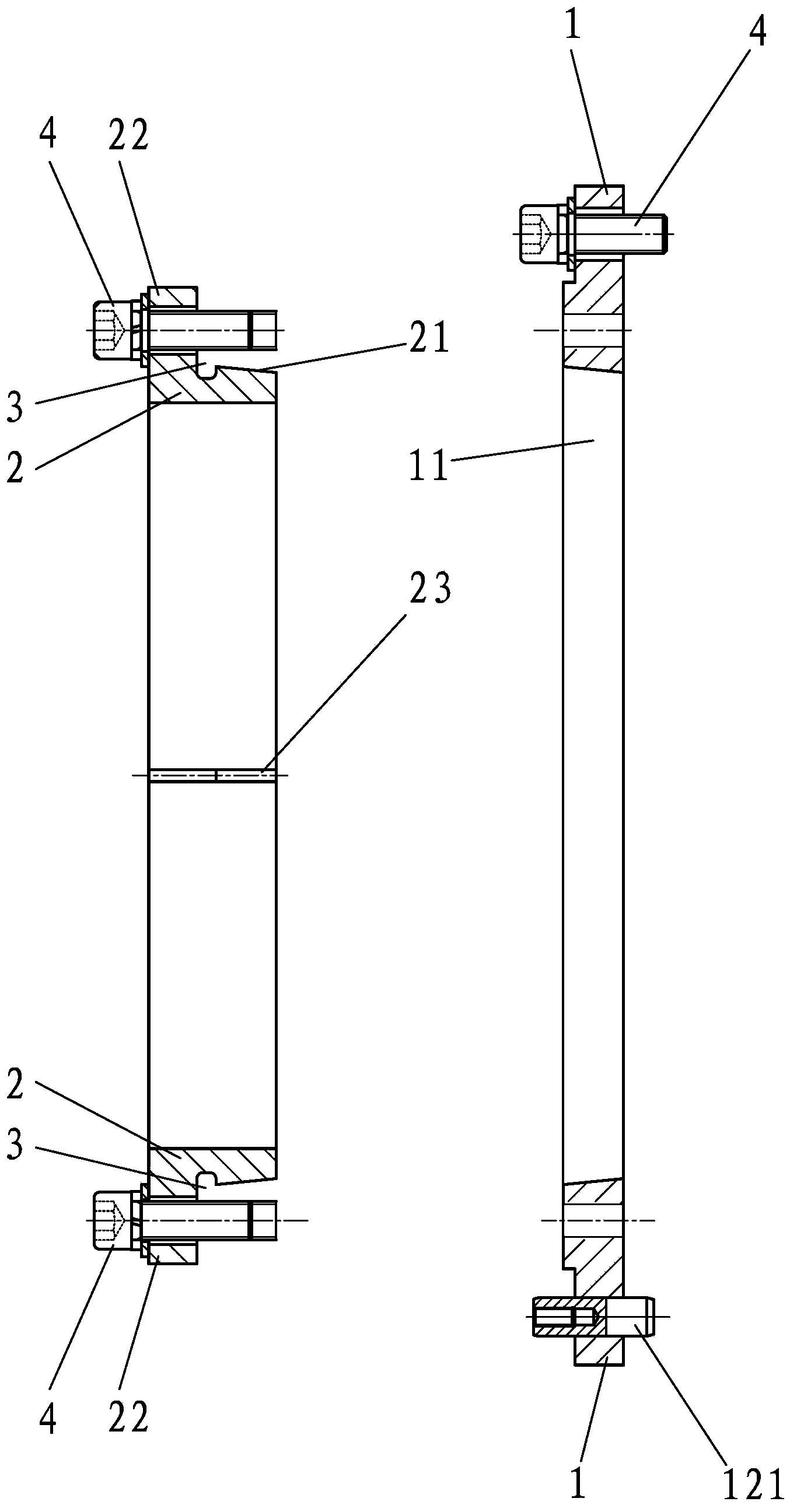 Shaft end location and locking structure of stirrer