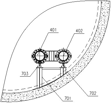 Slurry pipe extension system and construction method thereof