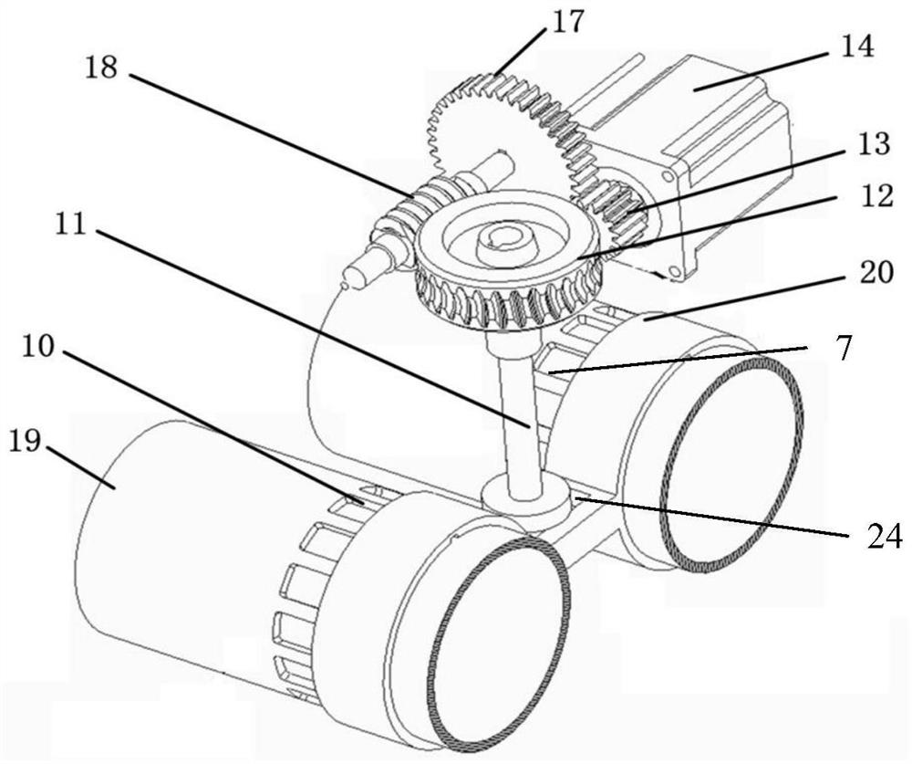 A device for adjusting the height of the gas port of an internal combustion engine