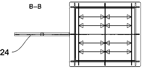 Vertical supporting device of fuel bunker on step of container ship and mounting method thereof