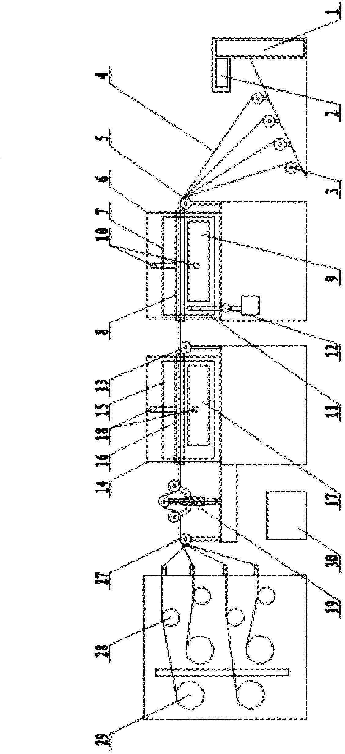 Dumet wire microwave-heating wire-passing device