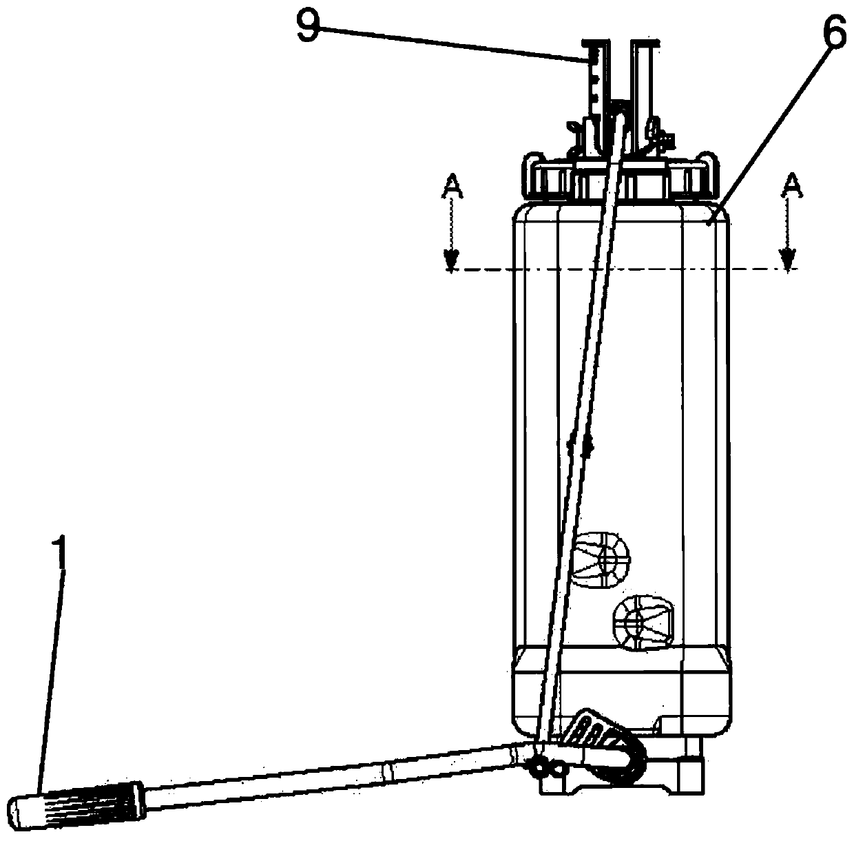 Liquid dosing device capable of being attached to hand sprayers with a piston pump system