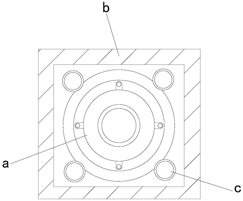 A self-suction chip stamping device for steel sleeve bearing processing