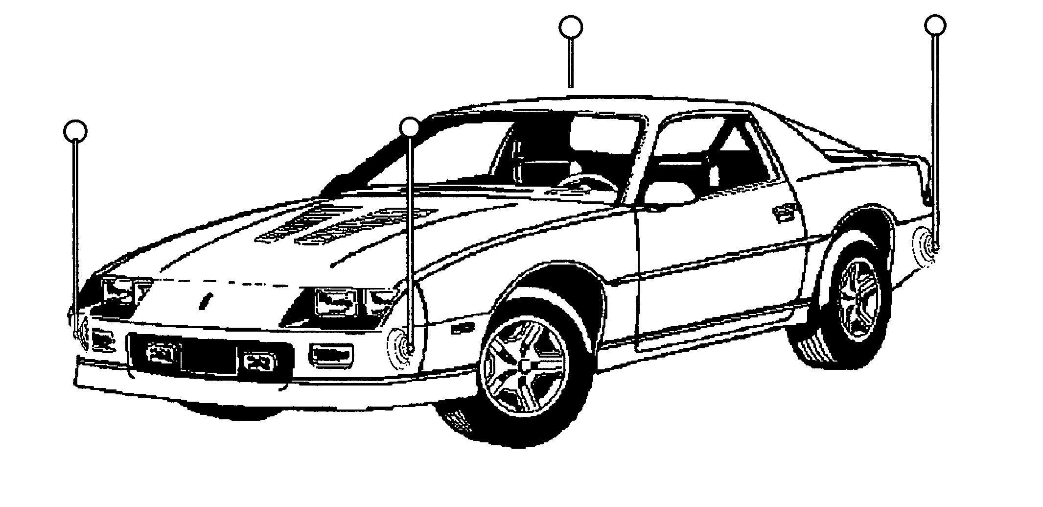 Parallel parking apparatus/vehicle perimeter marking system