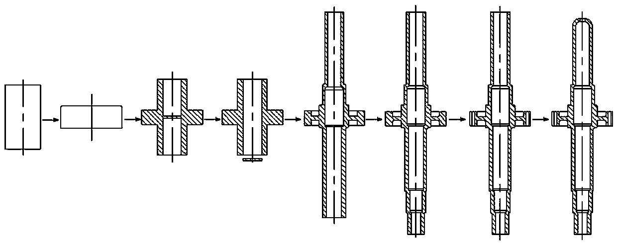 An integral lightweight gear shaft and its manufacturing process
