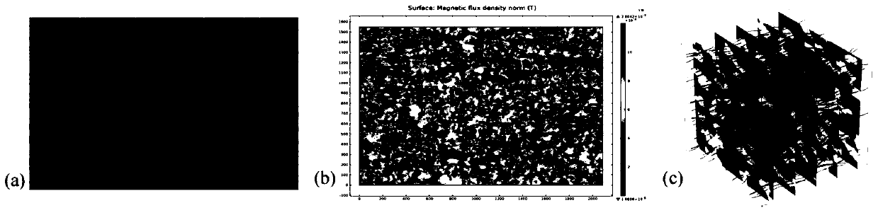 Method for electromagnetic non-destructive detection of microstructure of dual-phase steel