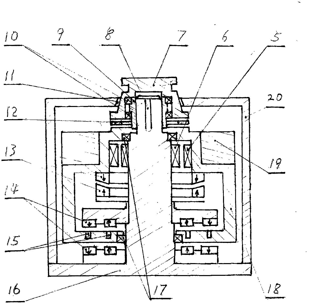 Inertial power engine with motor structure