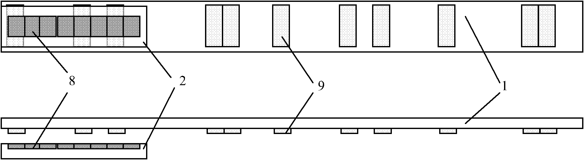 Combined coding type vortex lattice absolute position sensor
