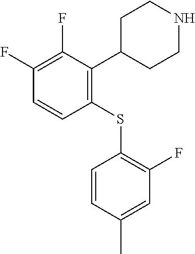 4-[2,3-Difluoro-6-(2-fluoro-4-methyl-phenylsulfanyl)-phenyl]-piperidine