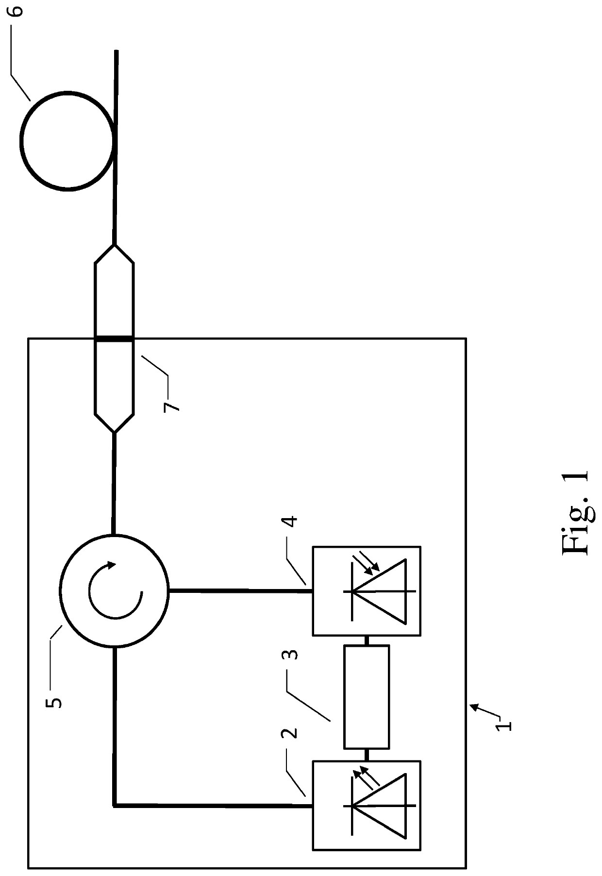 OTDR using an electro-absorption modulator for both pulse forming and pulse detection