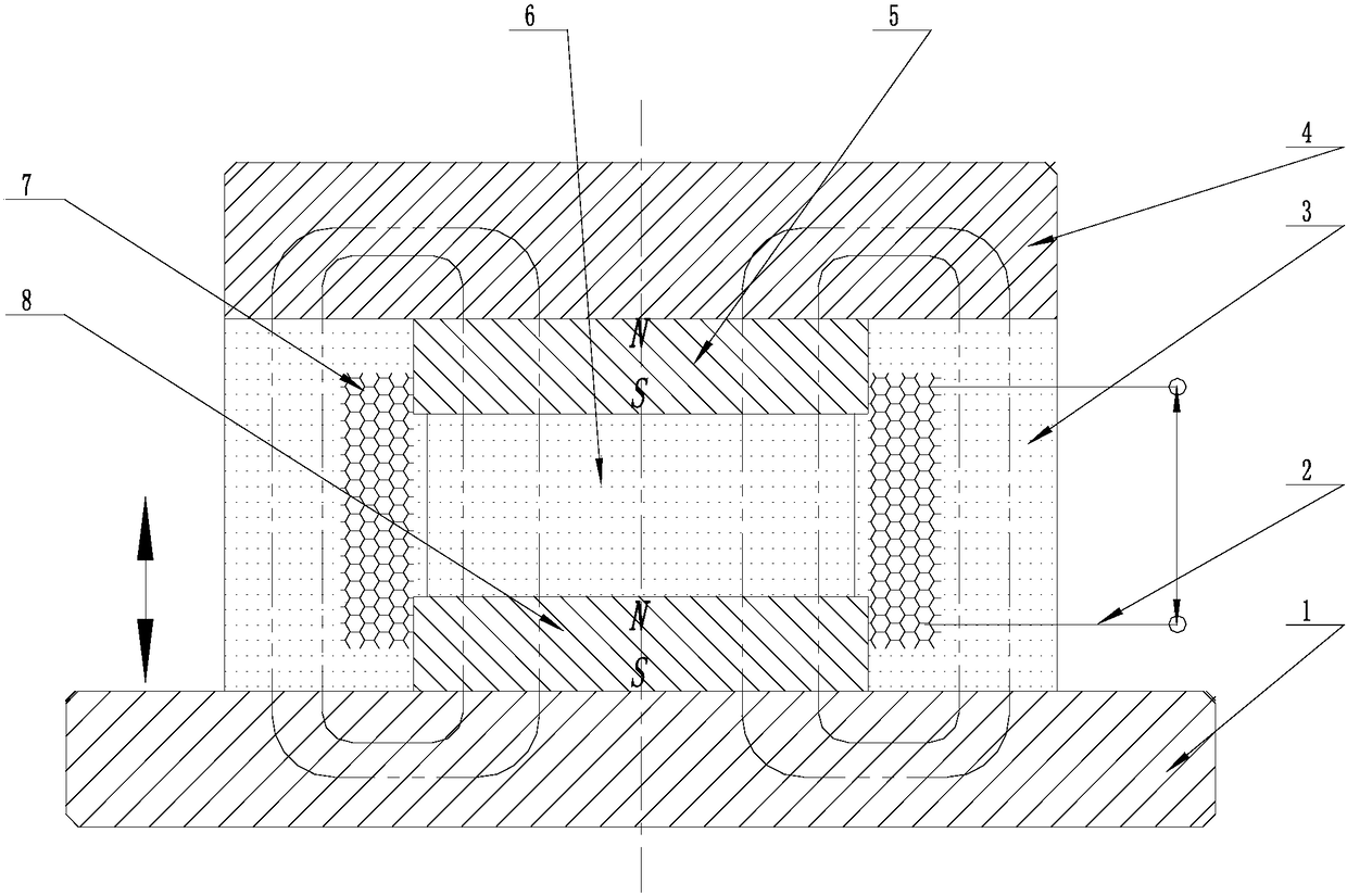 Vibration engine based on force-sensitive elastomer material