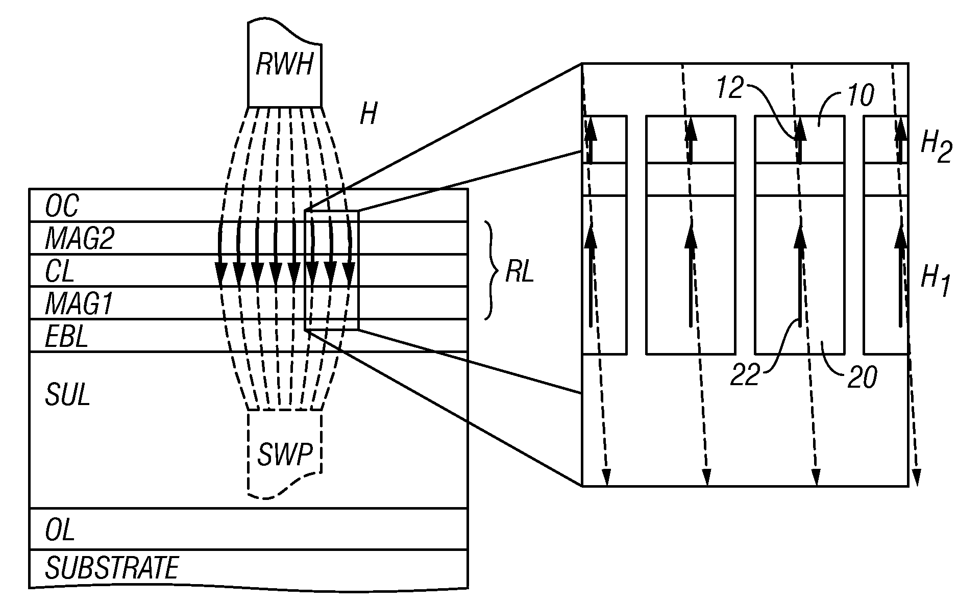 Perpendicular magnetic recording medium with exchange-coupled magnetic layers and improved coupling layer