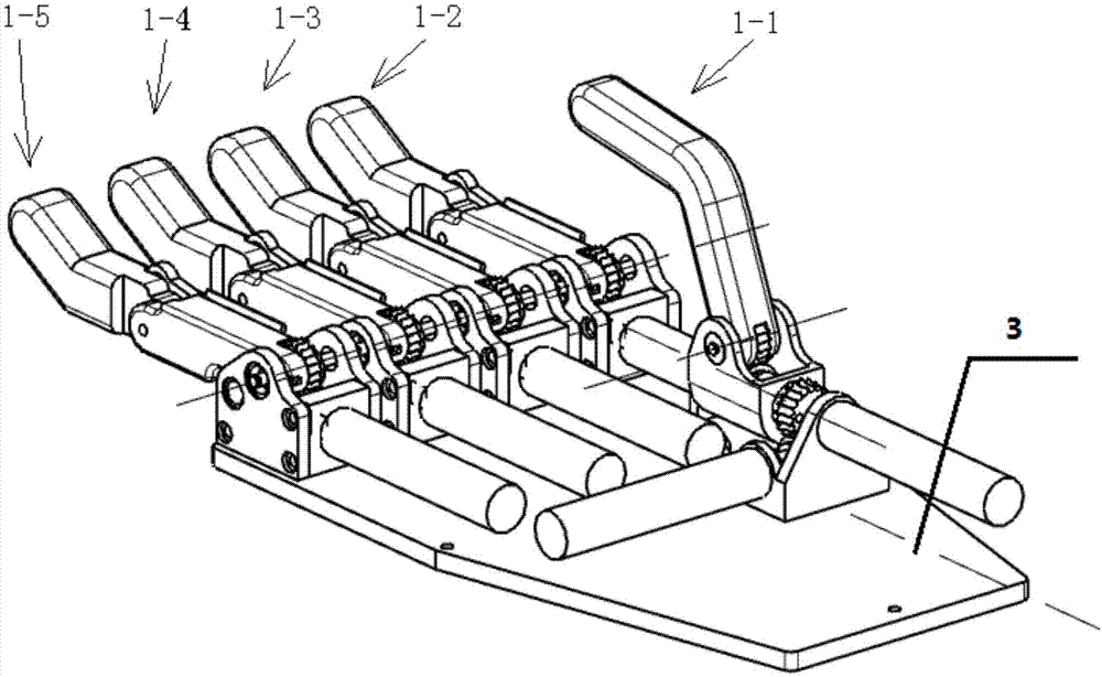 Mechanical simulated hand with multi-degree of freedom