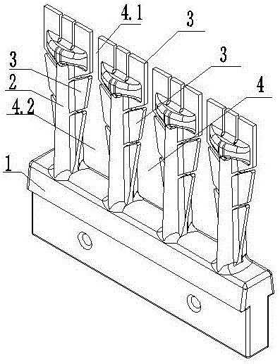 Sweeping brush piece for feeding machine