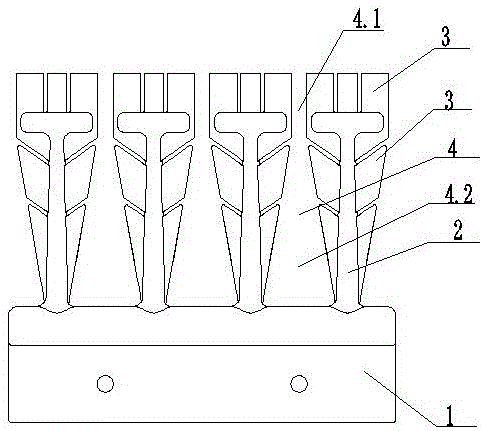 Sweeping brush piece for feeding machine