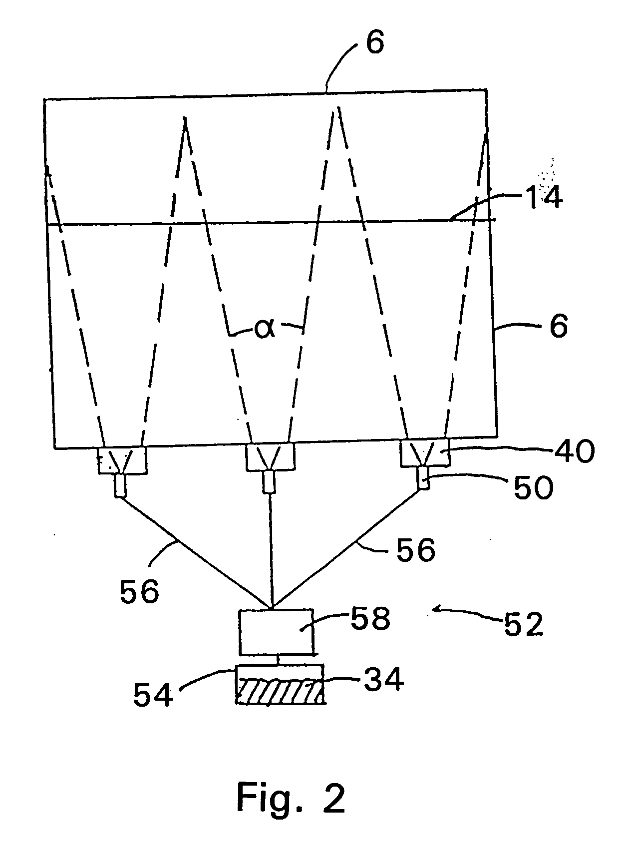 Method and apparatus for adding reducing agent to secondary overfire air stream