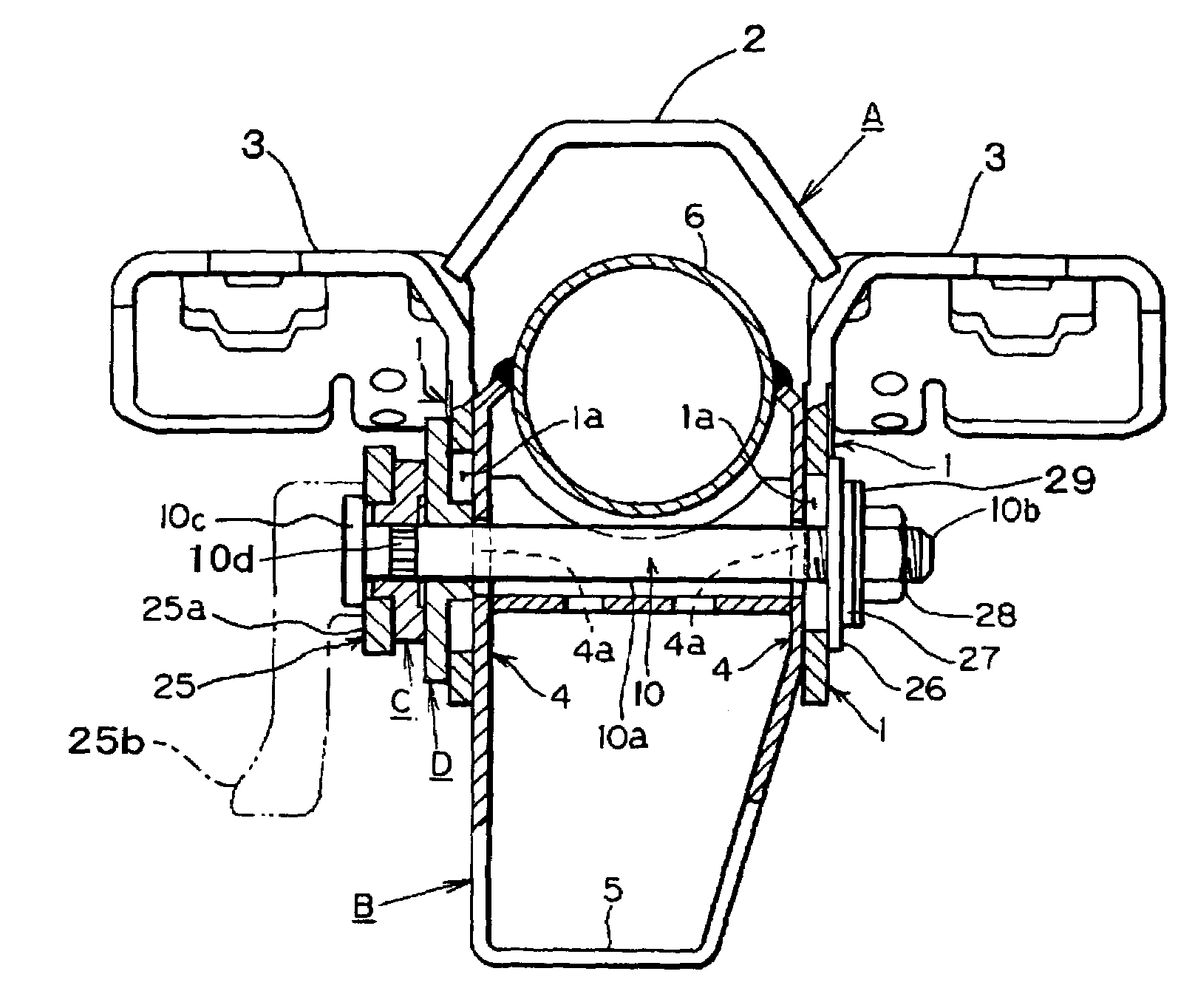 Fixing device for steering device