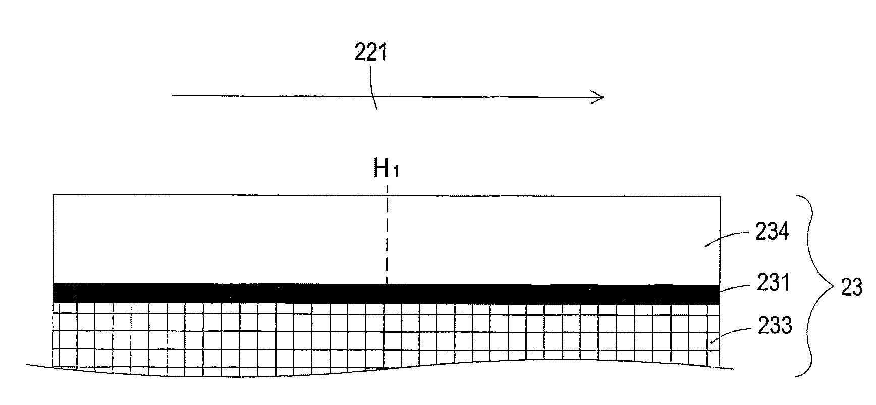 Proton exchange model fuel cell unit, membrane electrode group and gaseous diffusion layer structure