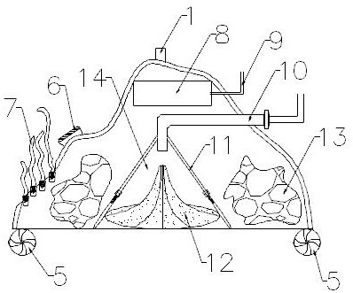 Efficient and automatic reservoir bottom de-silting ecological reef