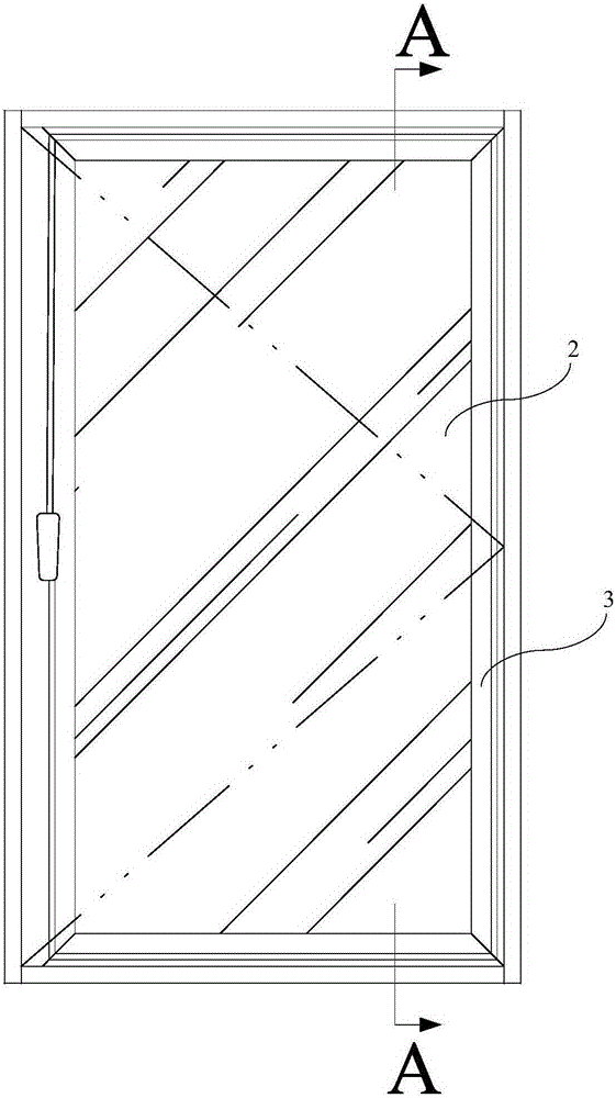 Pre-stress arm structure of aluminum alloy door window
