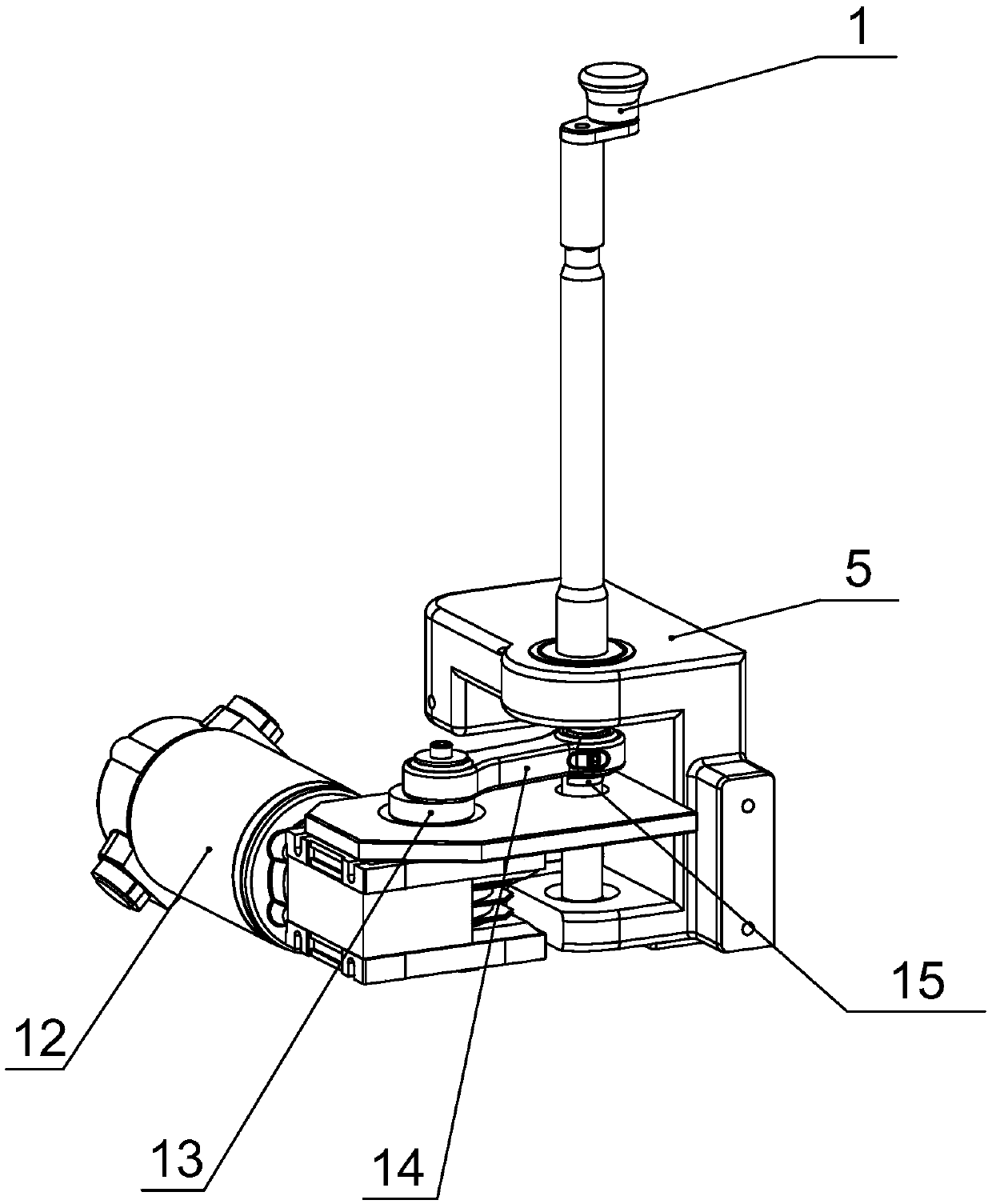 Double-crankshaft forward-reverse reciprocating rotary swing massage flapping mechanism