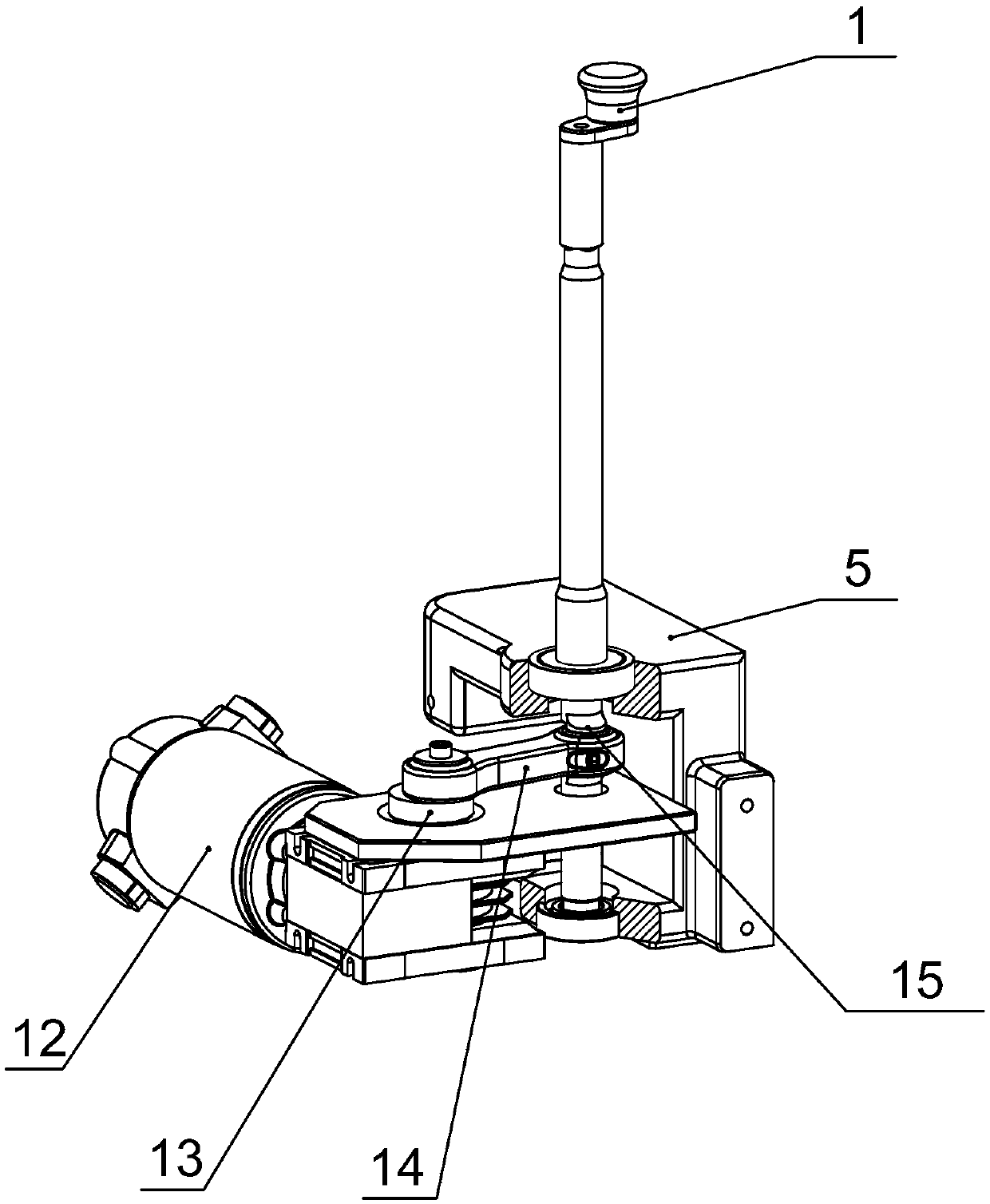 Double-crankshaft forward-reverse reciprocating rotary swing massage flapping mechanism