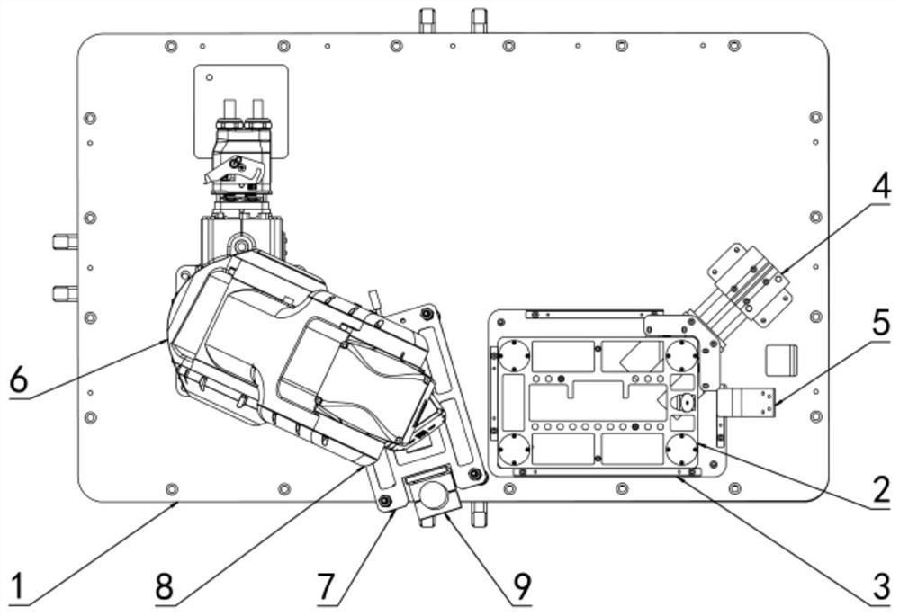 An industrial pallet handling and precise positioning unit