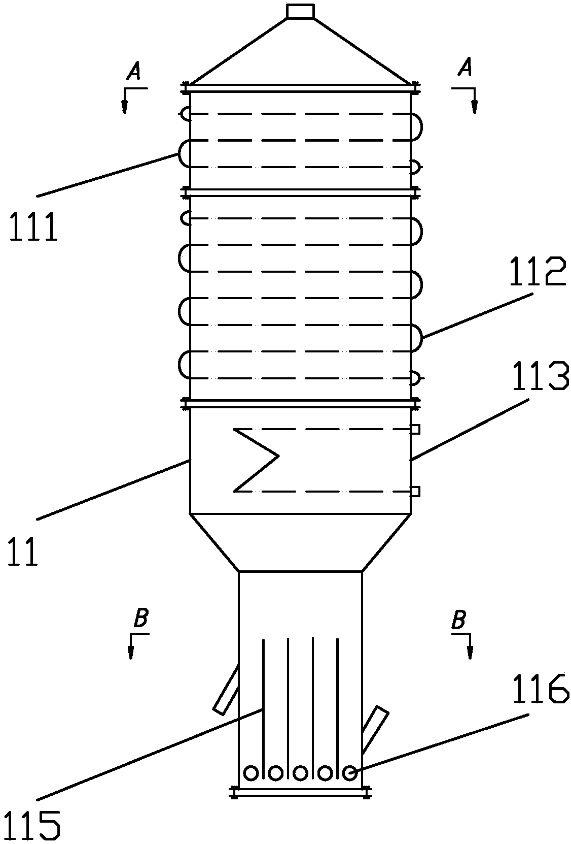 A system for synthesizing silicon nitride using a fluidized bed reactor