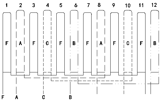 Low-harmonic-content hub motor of electric automobile