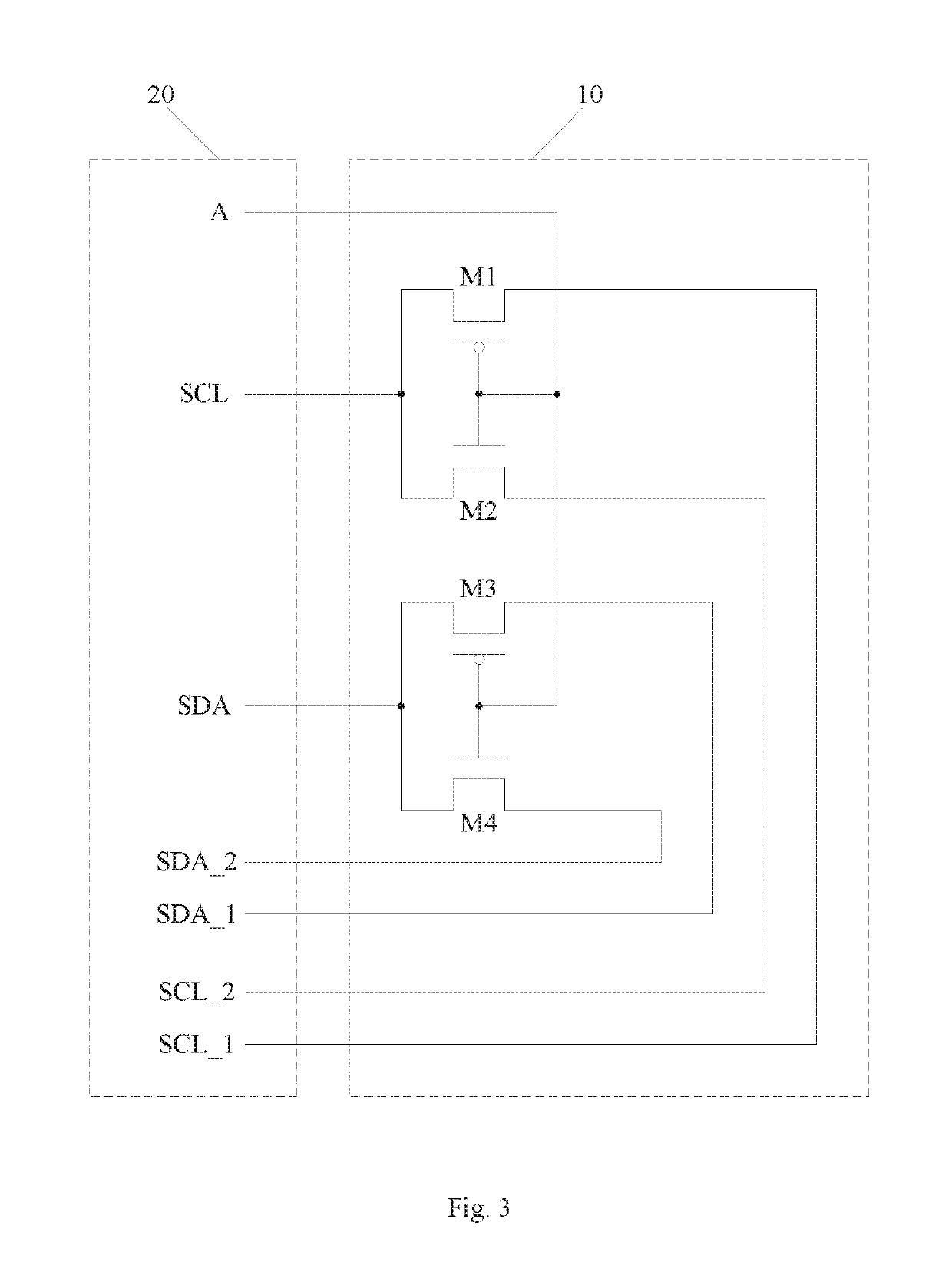 I2C transmission circuit and display device