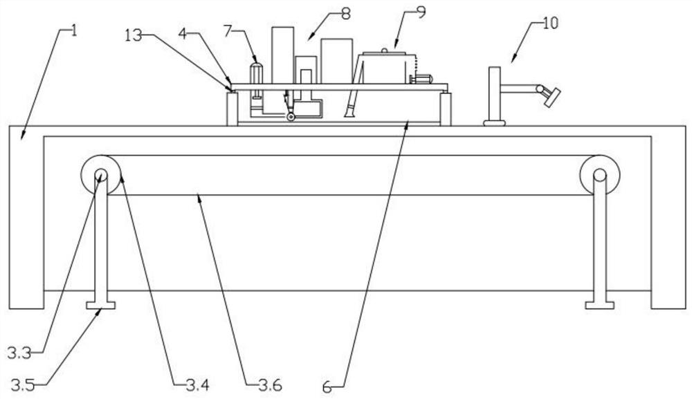 Positioning gluing device for gluing machine