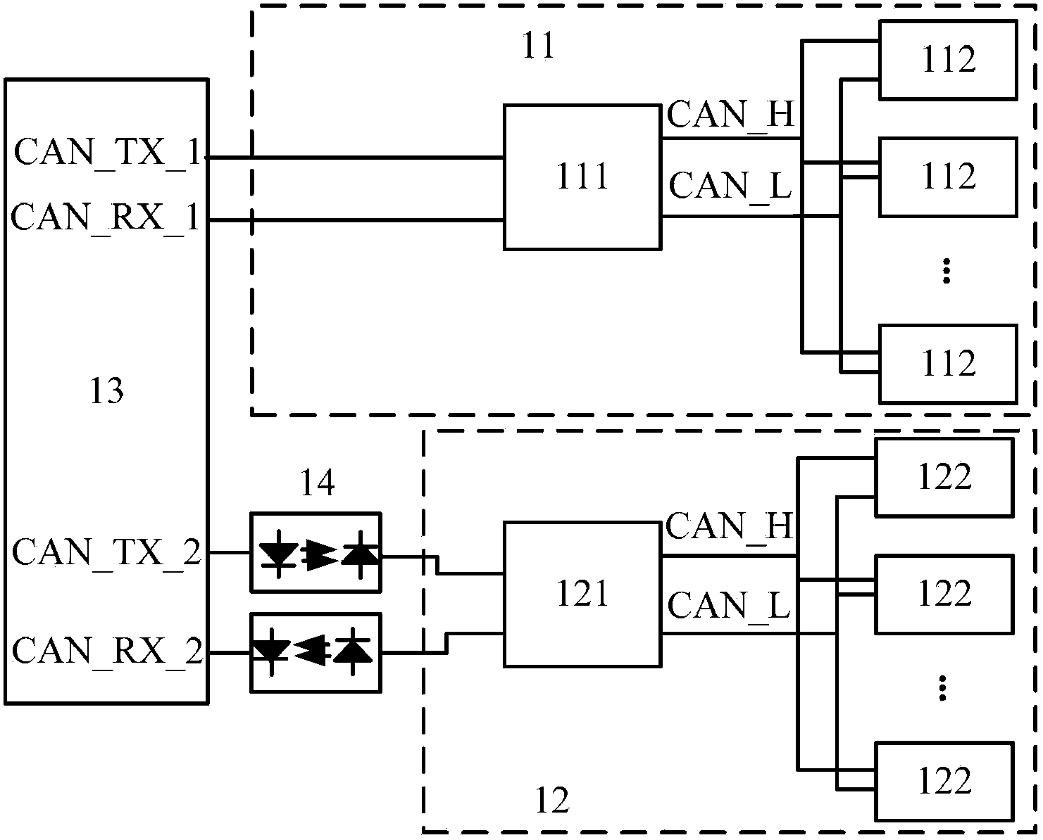 Relay circuit, method thereof, controller local area network and CT device