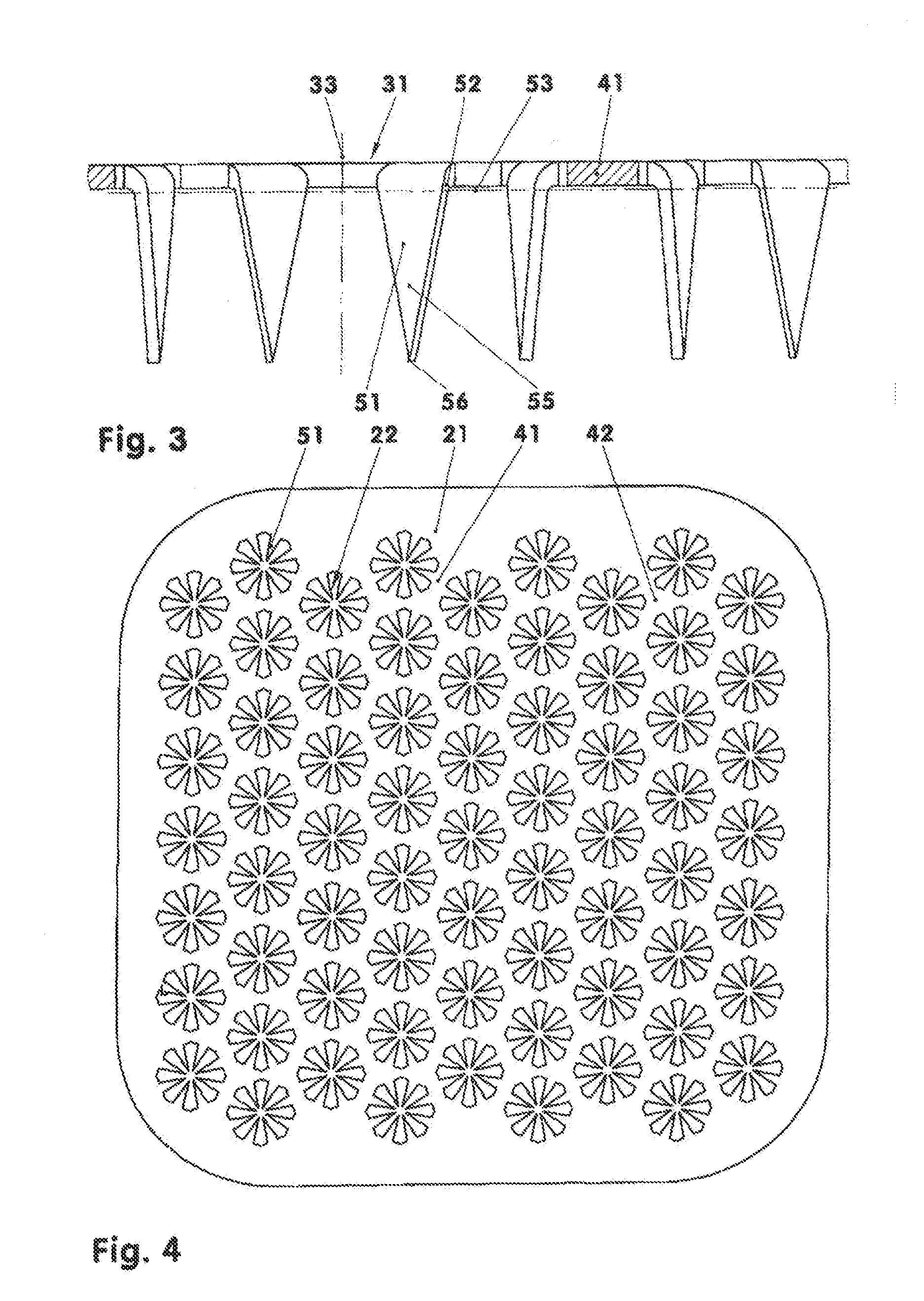 Microneedle system and method for the production thereof